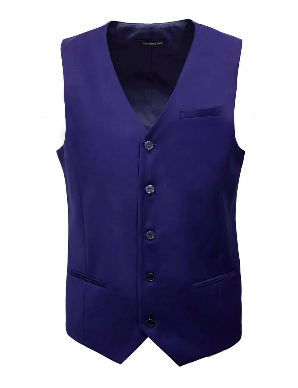 Twill Slim Fit Single Breasted Vest — The Shirt Bar