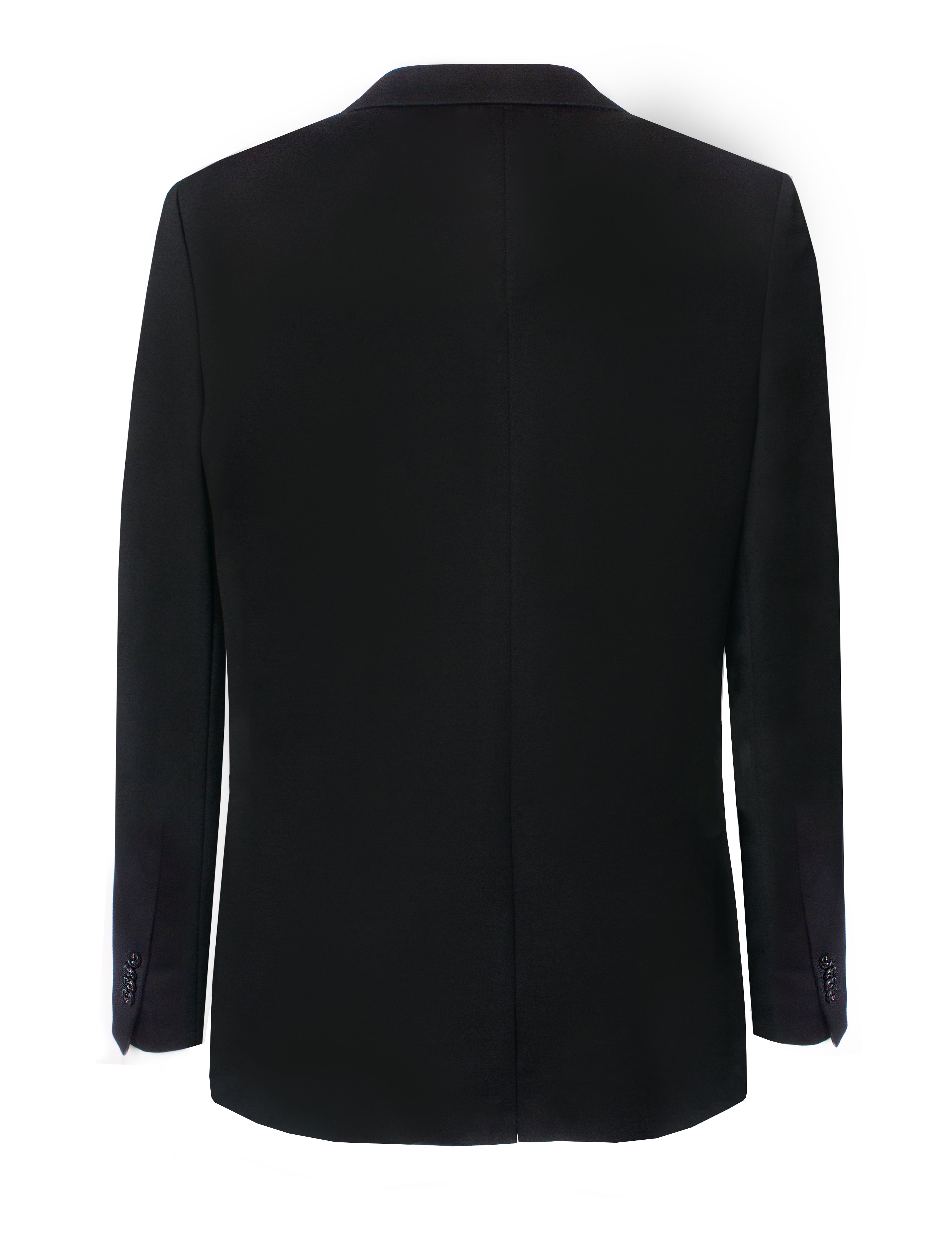 Black Knitted Tailored Fit Blazer