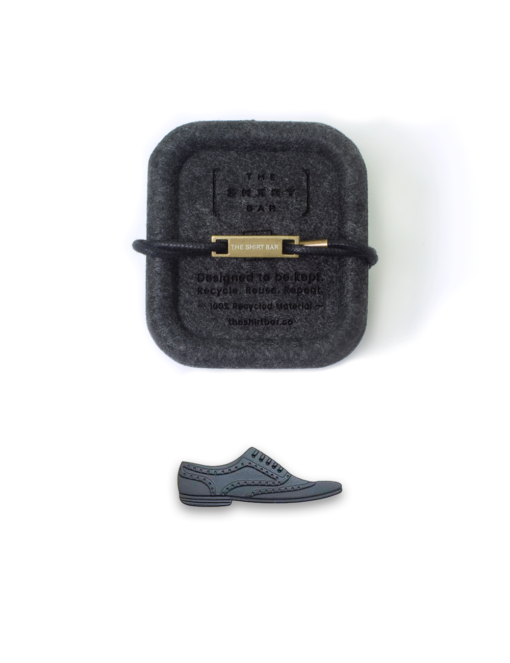 Wingtip Shoe Tie Clip