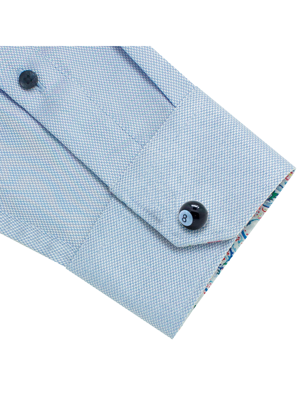 Black Pool Ball No. 8 Cufflink