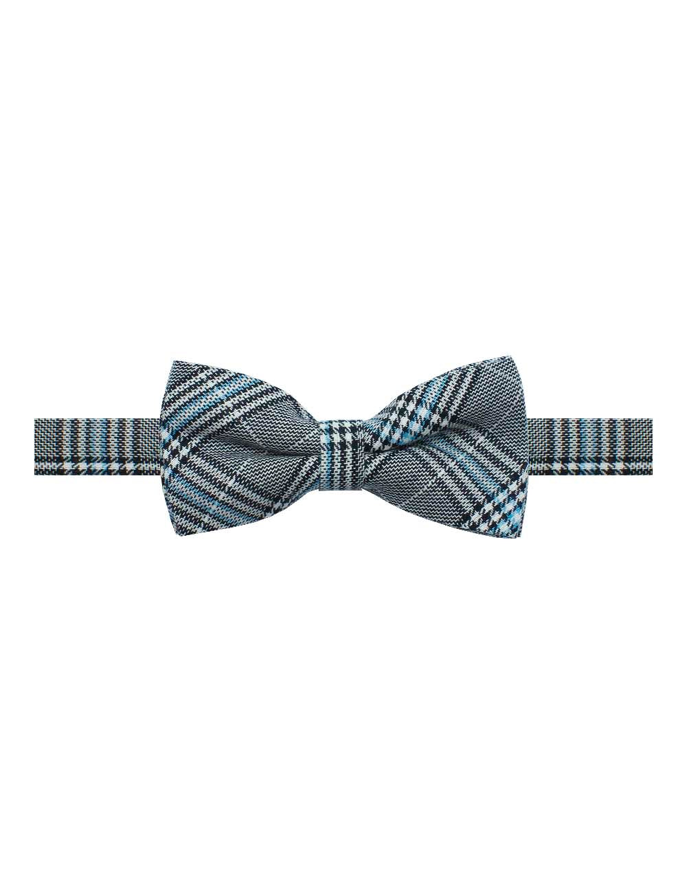Black and Blue Tartan Checks Bowtie
