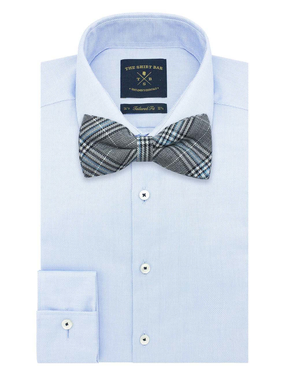 Black and Blue Tartan Checks Bowtie