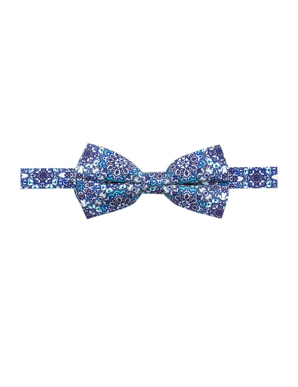 Blue Paisley Print Bowtie