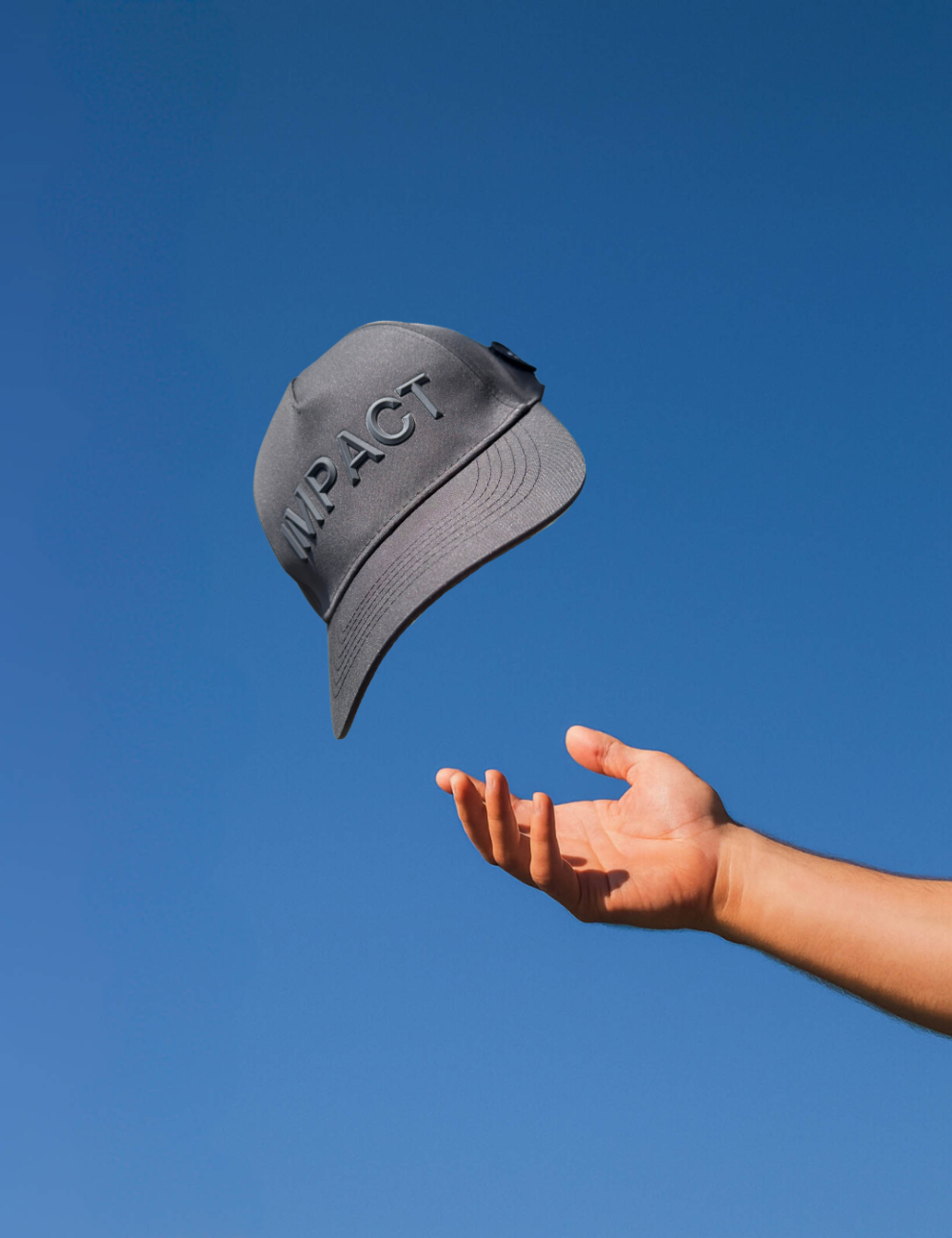 Black Personalised Velcro Patch Impact Cap