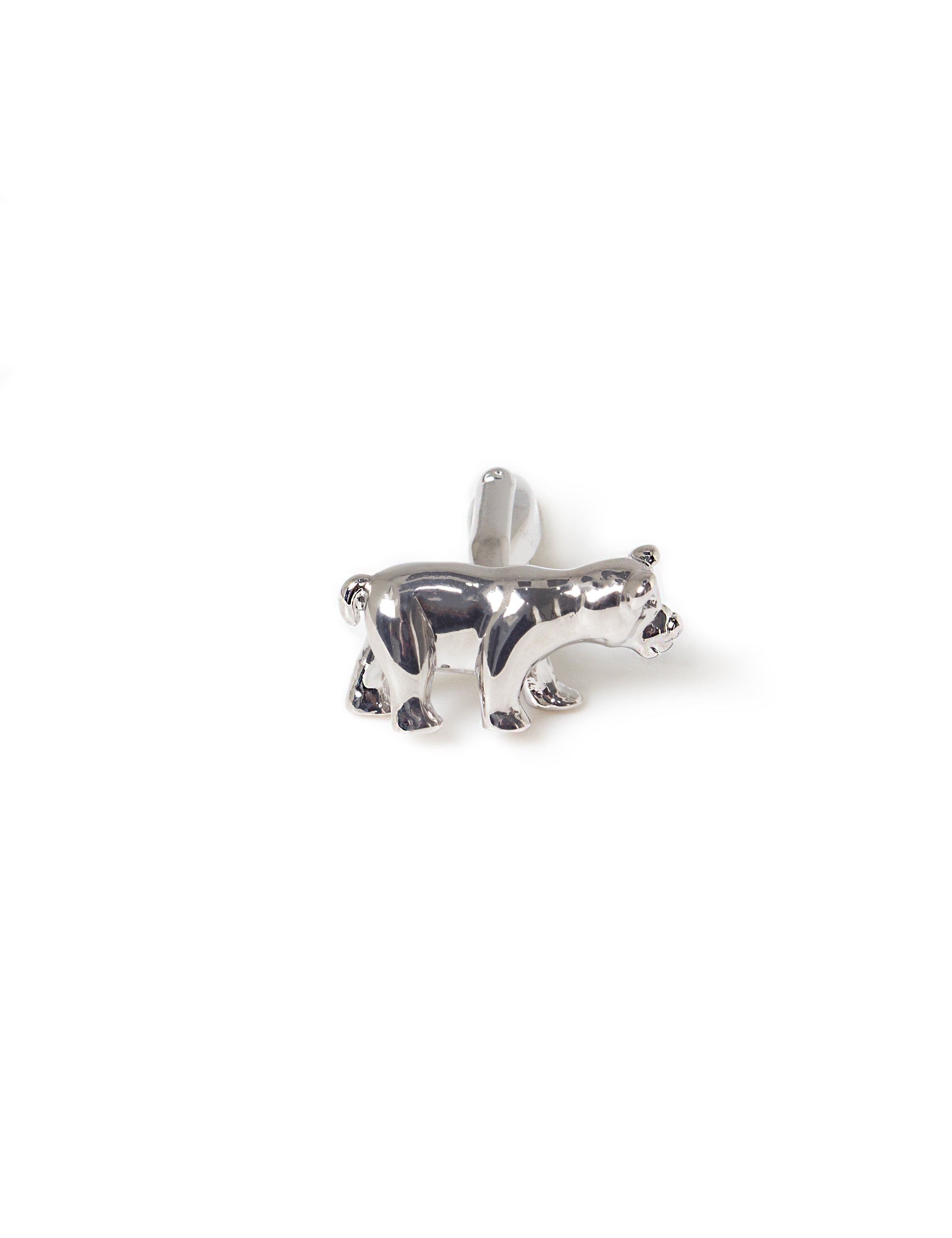 Silver Bear Cufflink