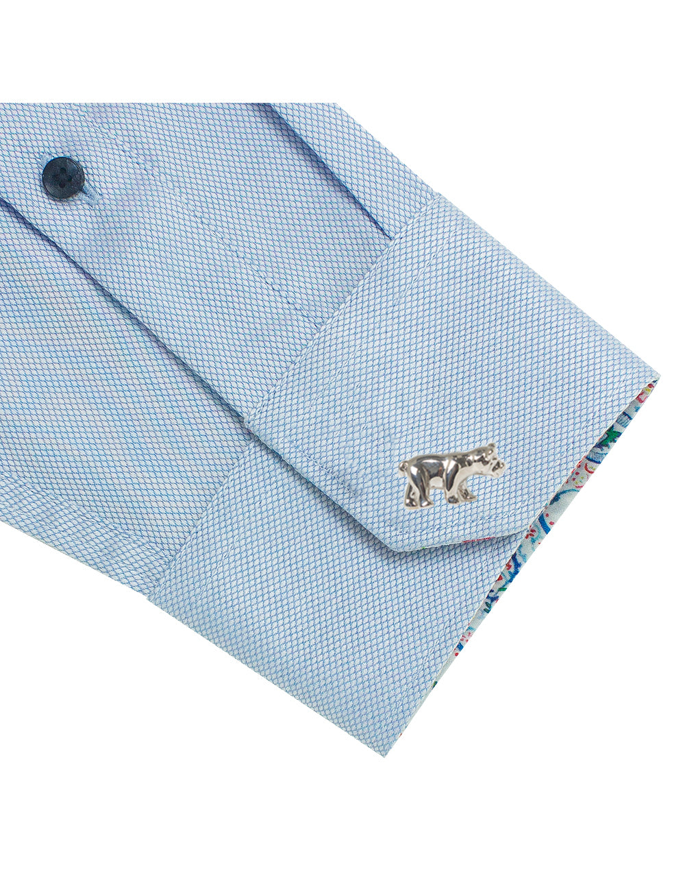 Silver Bear Cufflink