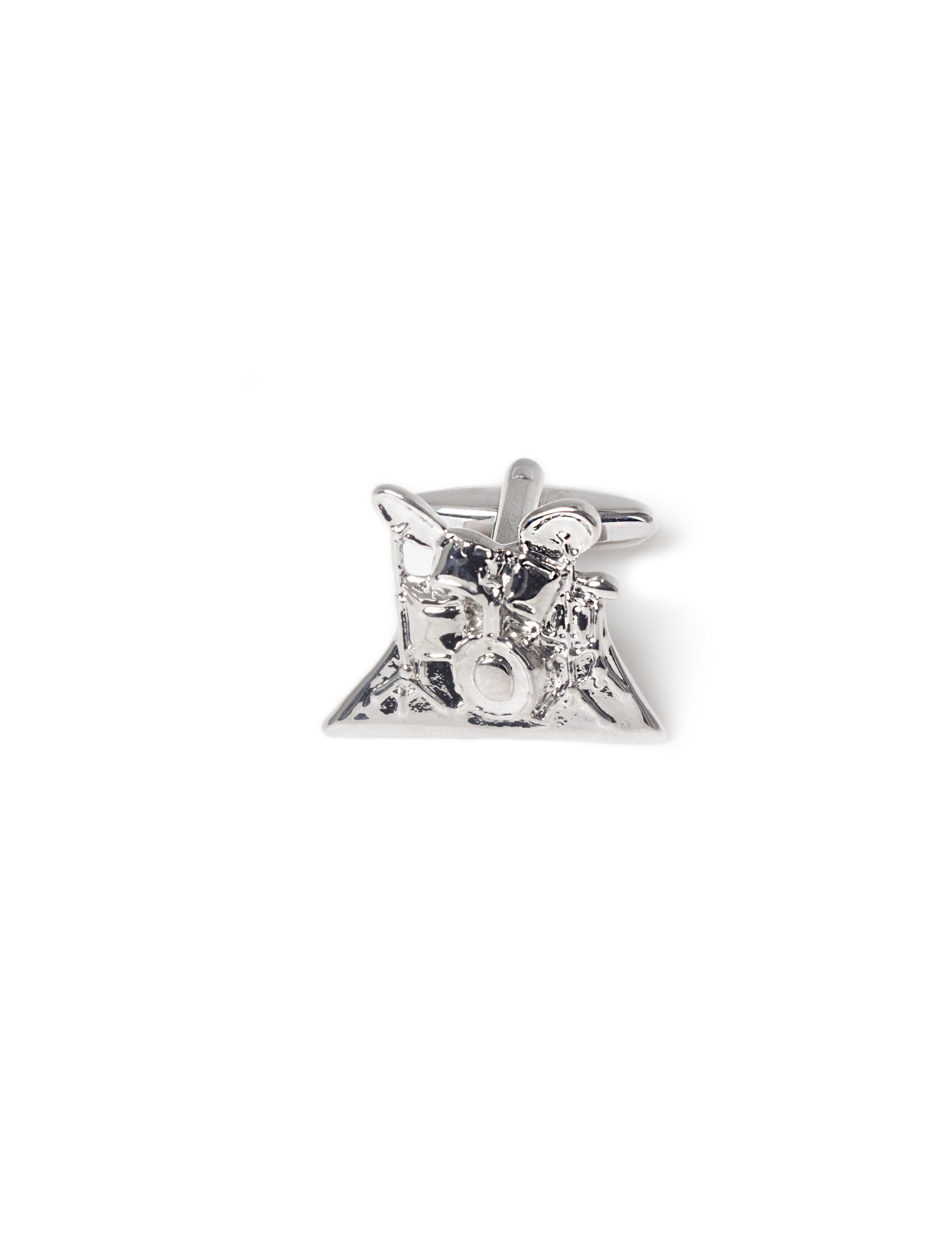 Sterling Silver Drum Kit Cufflinks
