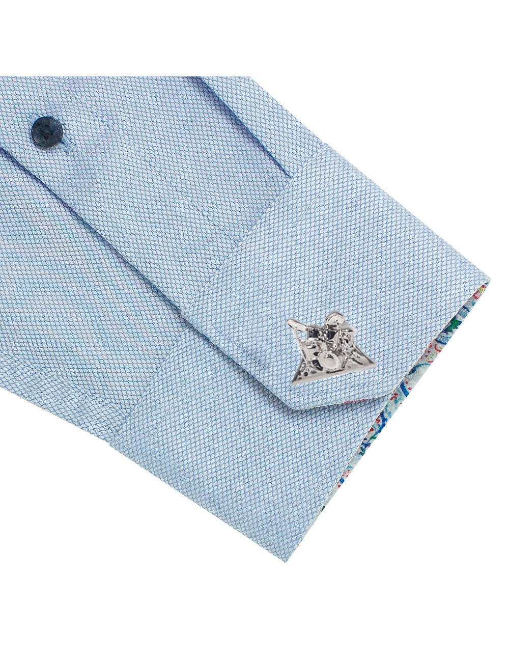Sterling Silver Drum Kit Cufflinks