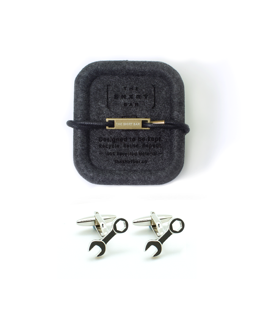 Silver Spanner Set Cufflinks