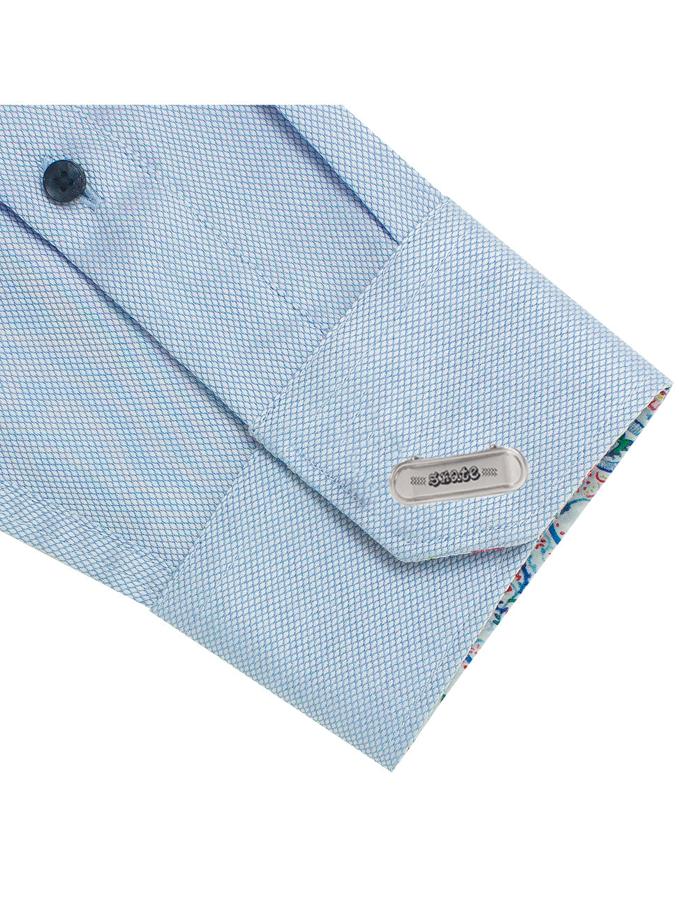 Brushed Silver Skateboard Cufflink