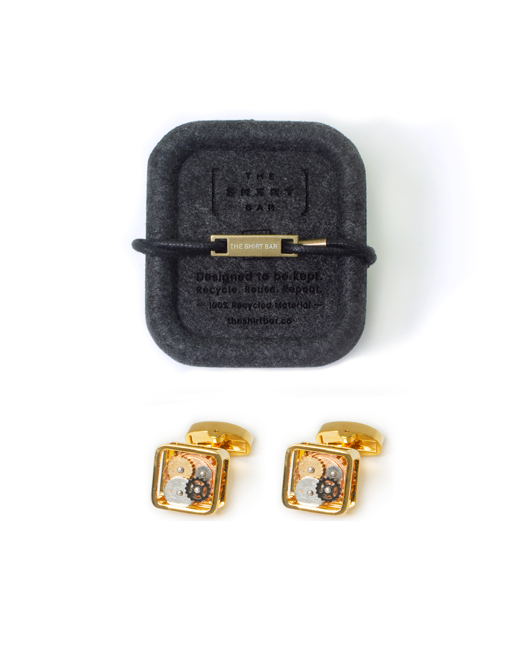 Gold Time Machine Cufflink