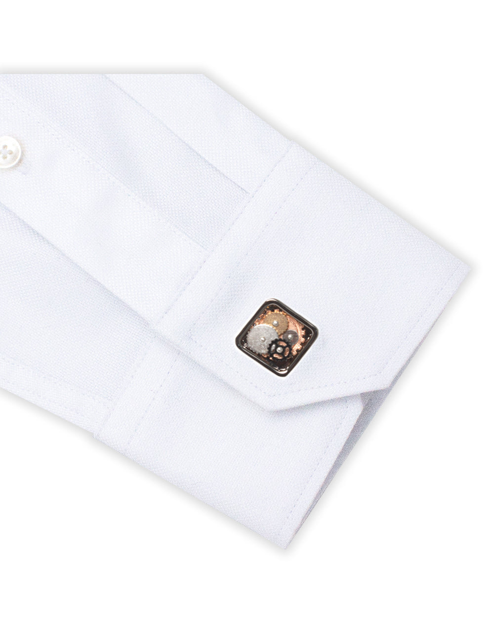 Gunmetal Time Machine Cufflink