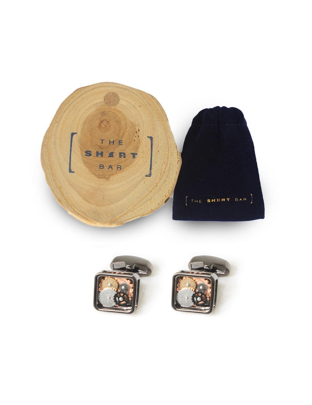 Gunmetal Time Machine Cufflink