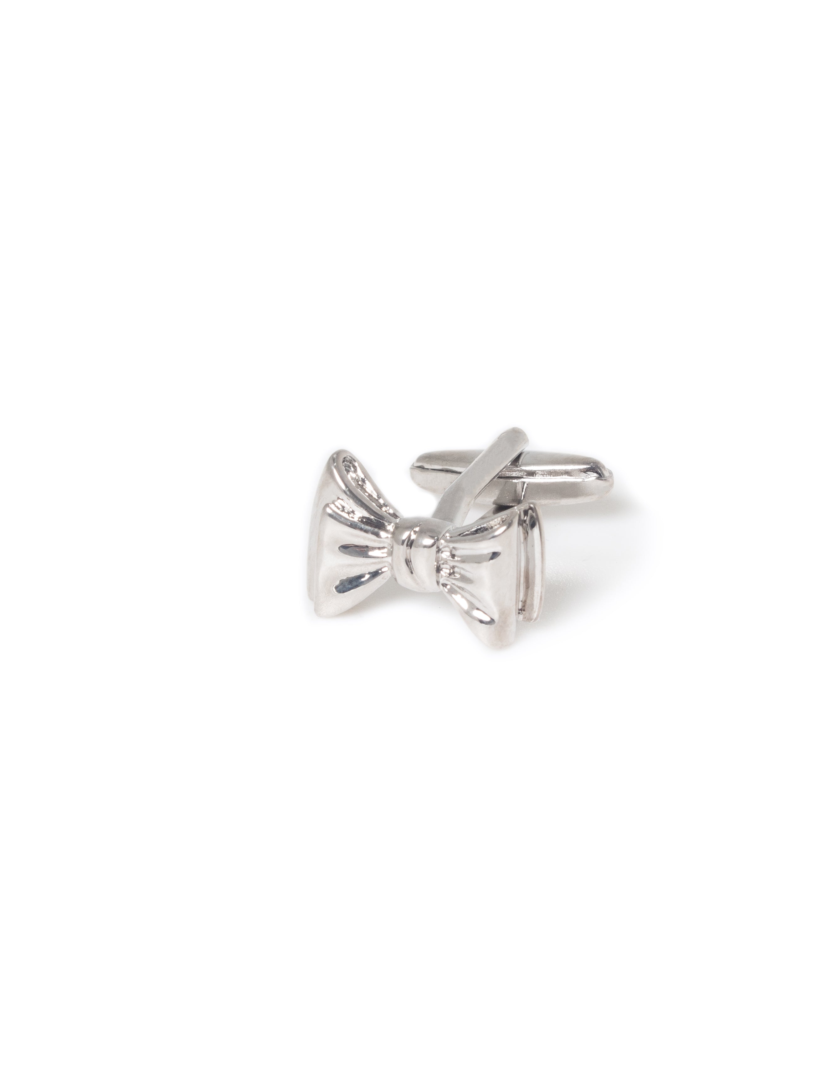 Silver Bow TIe Cufflink