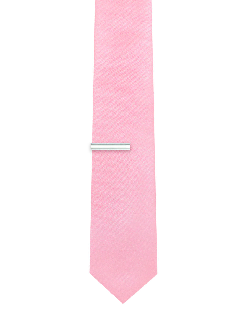 Private: Classic Chrome with Brushed Silver Border Tie Clip