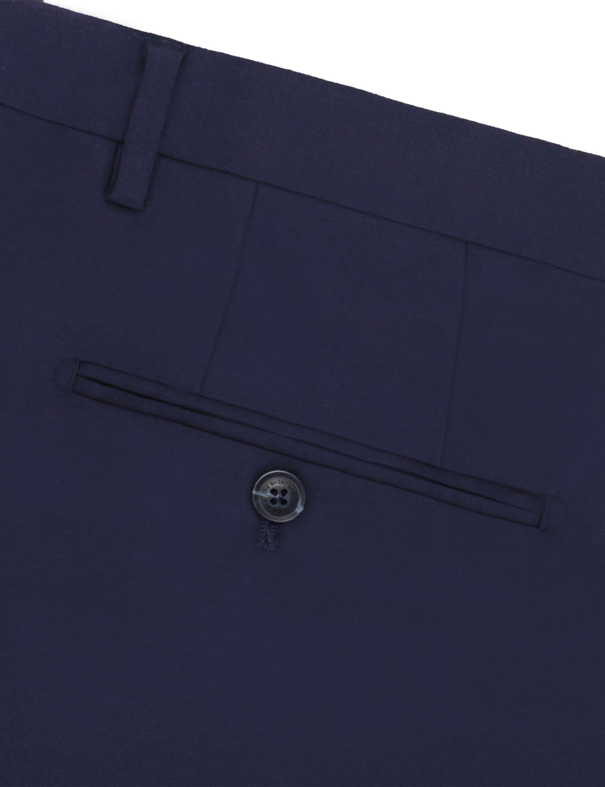 Navy Blue Twill Stretch Classic Fit Dress Pants