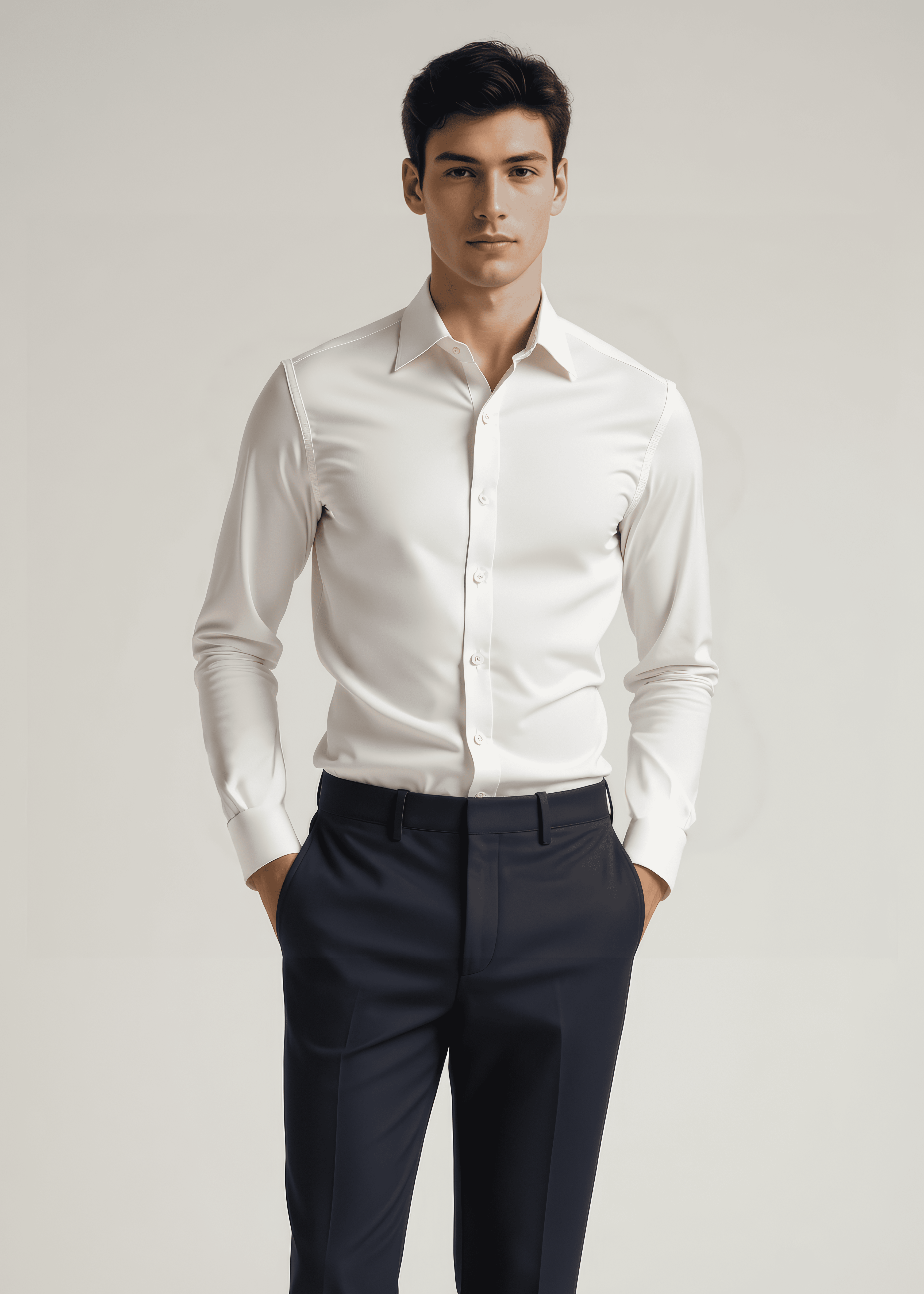 Everyday Armour Collection: Wrinkle-free 2-Ply Slim Fit Long Sleeve Shirt