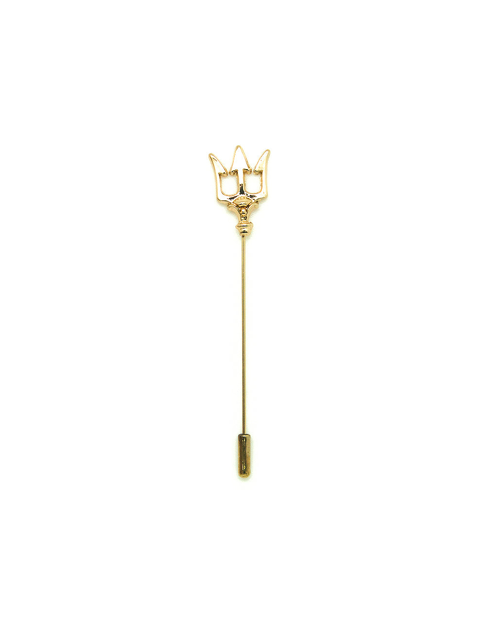 Gold Trident Lapel Pin