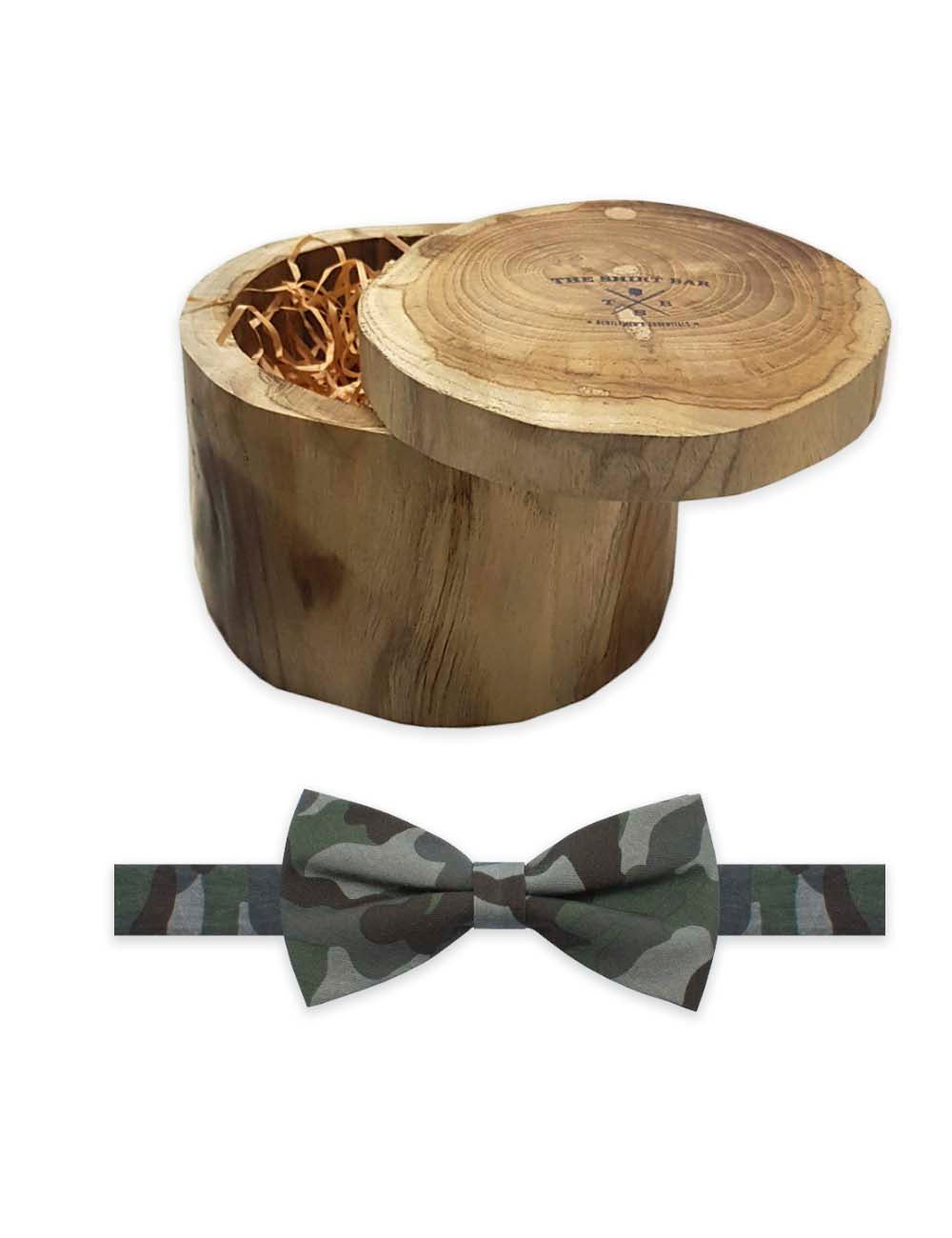 Green Camo Woven Bowtie
