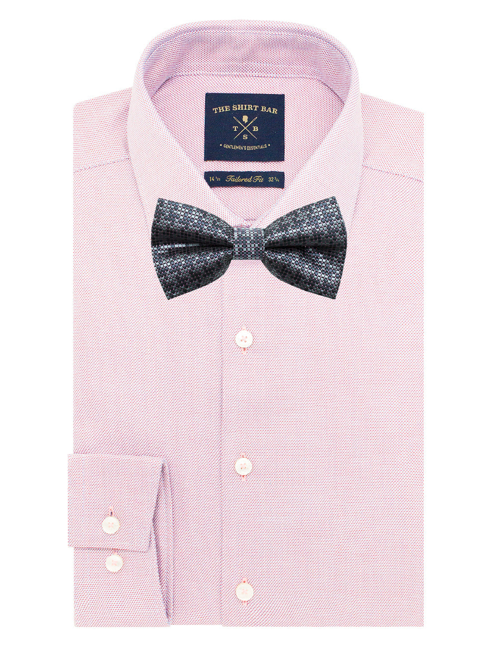 Grey Checks Woven Bowtie