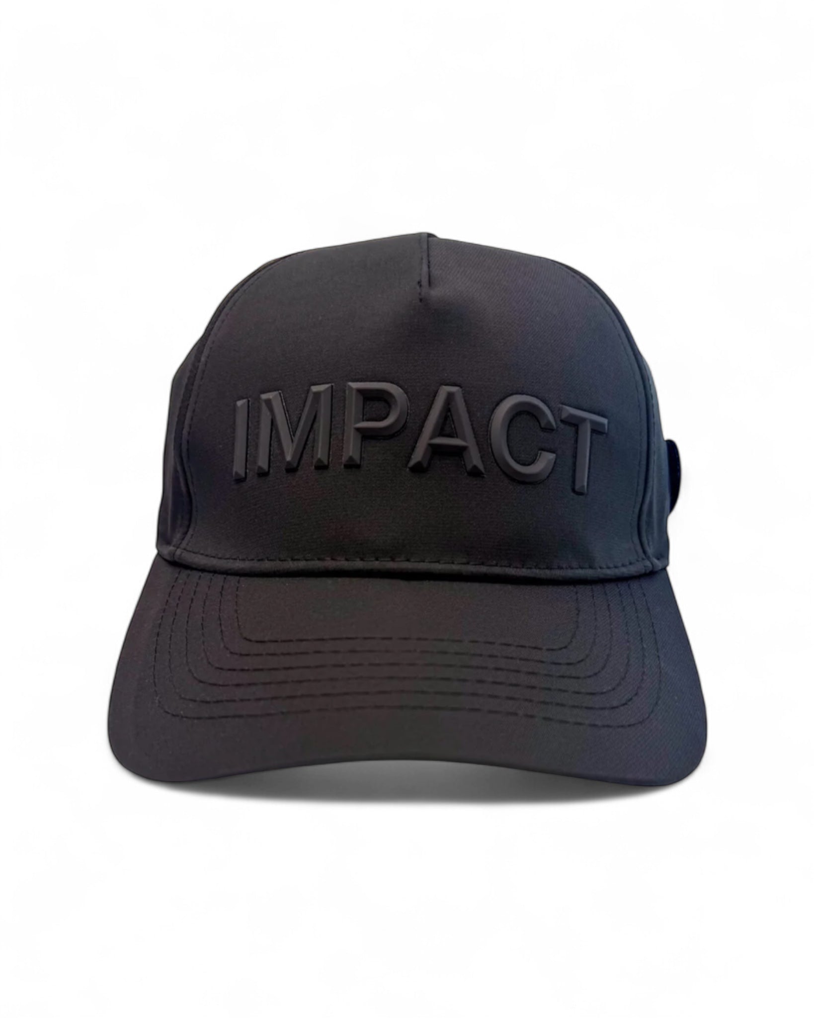 Black Personalised Velcro Patch Impact Cap