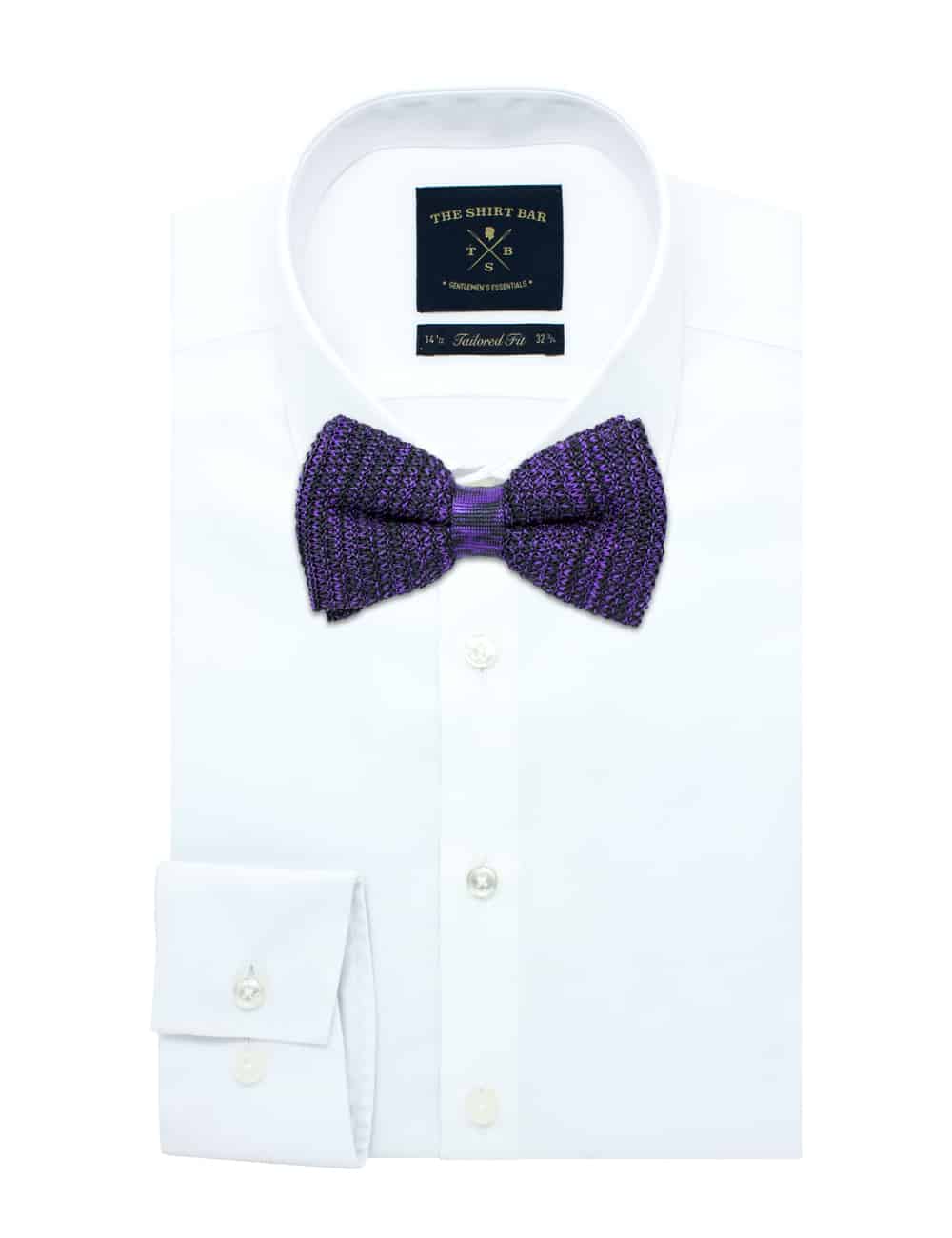 Purple Mix Knitted Bowtie — The Shirt Bar