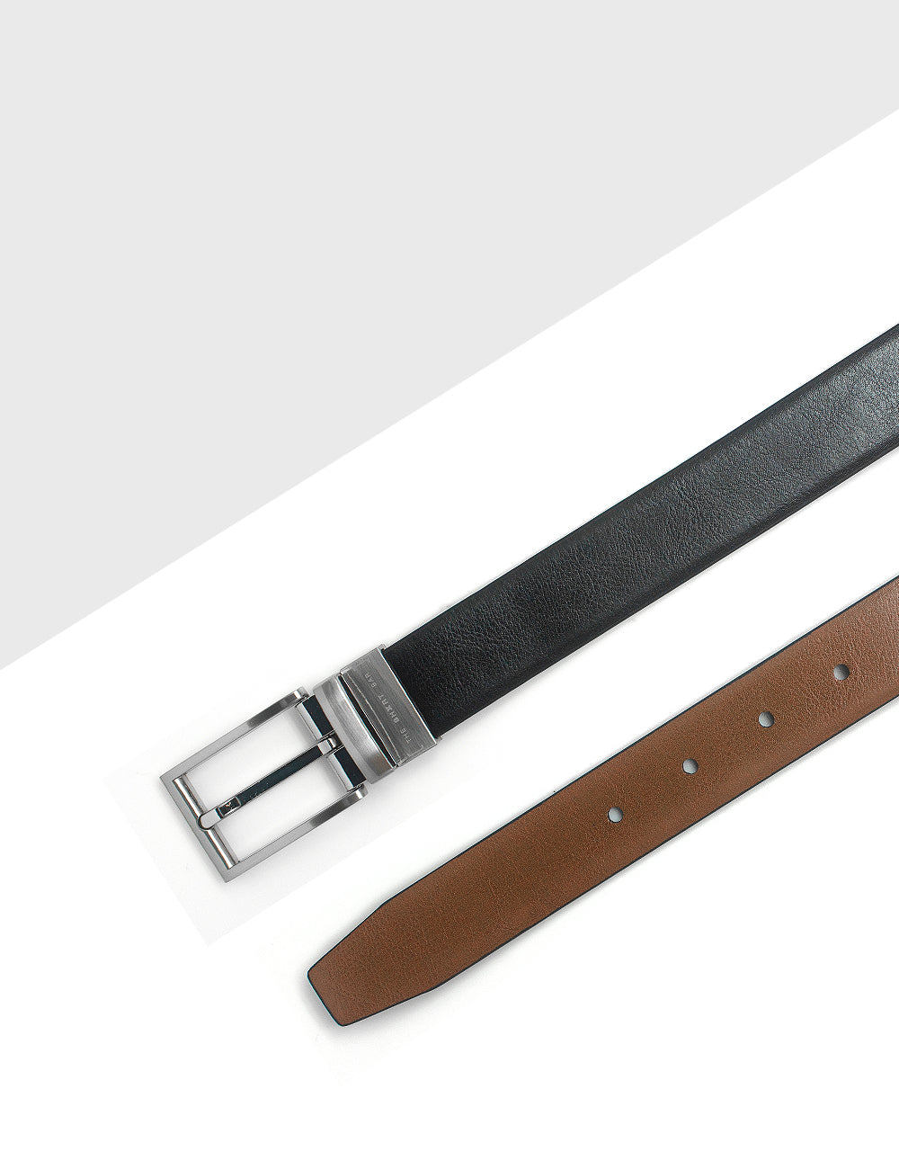 Black / Tan Reversible Leather Belt