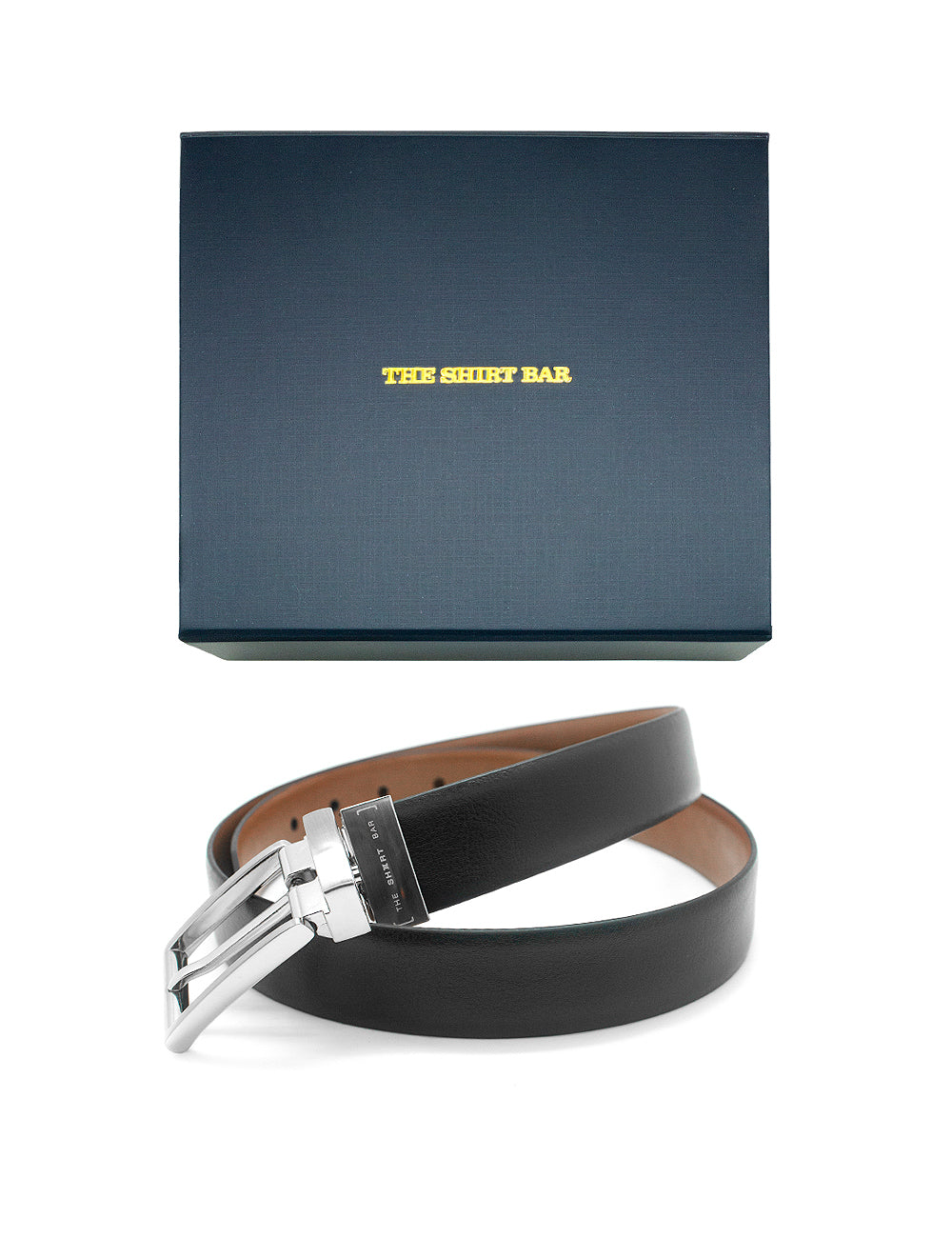 Black / Tan Reversible Leather Belt