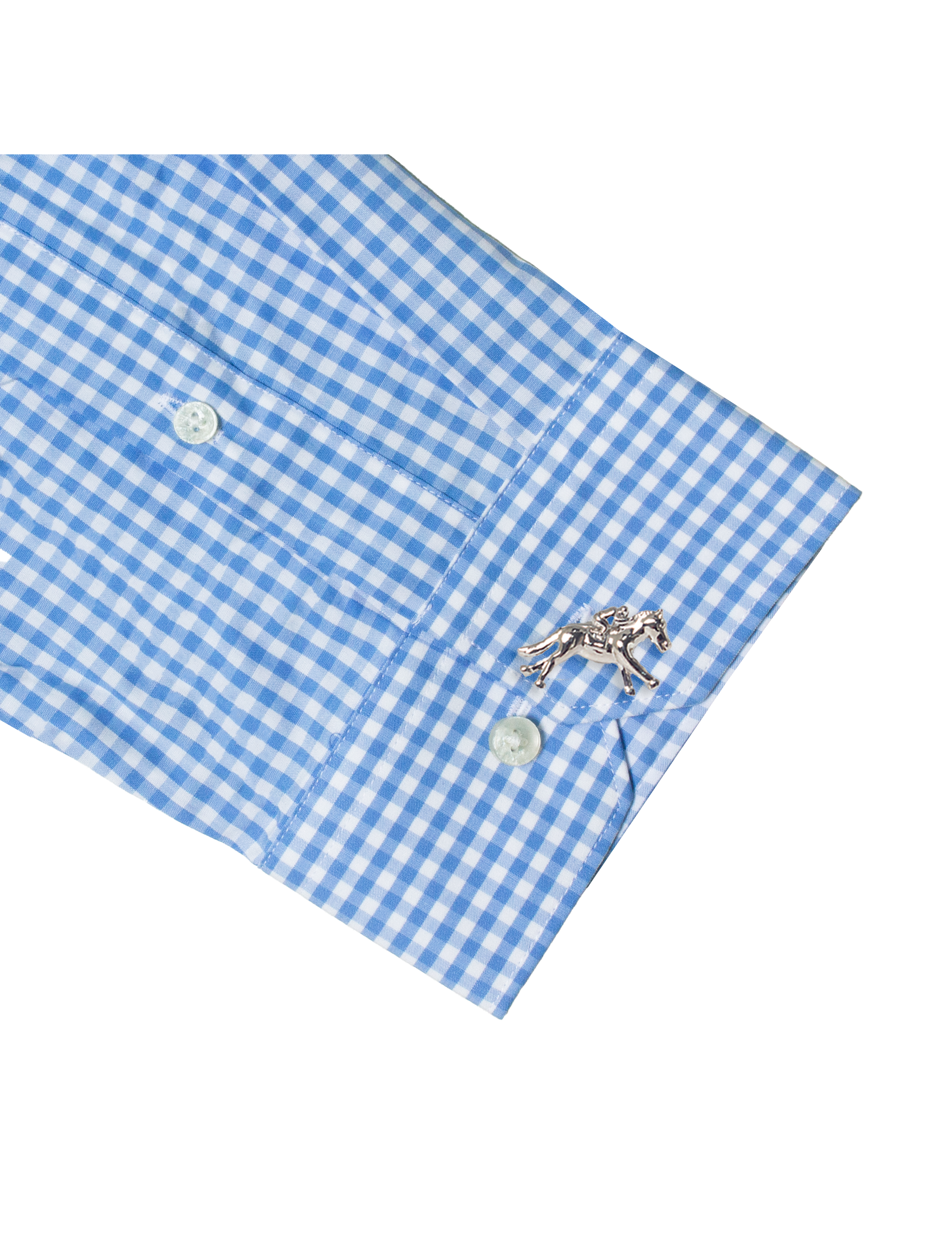 White and Blue Check Eco-ol Bamboo Modern Fit Shirt — The Shirt Bar