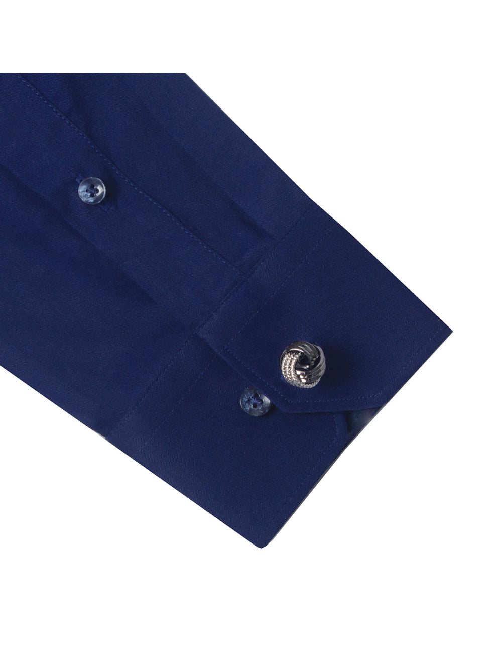 Navy Blue Twill Eco-ol Bamboo Stretch Modern Fit Shirt