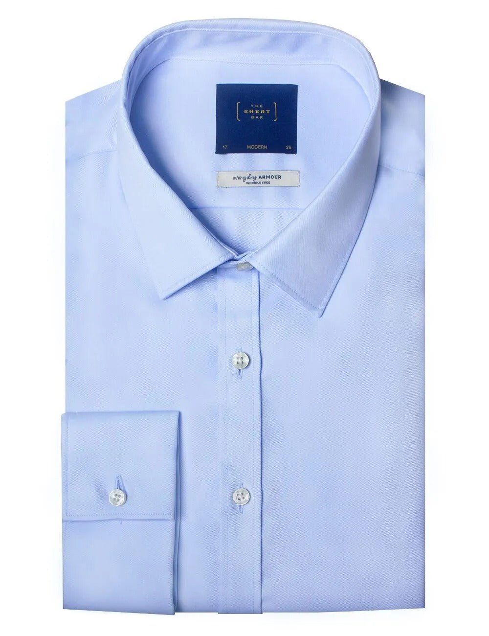 Everyday Armor Collection: Double-Ply Wrinkle-Free Modern/Classic Fit Double Cuff Long Sleeve Shirt