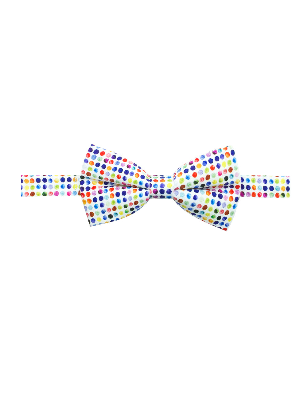Multi Coloured Polka Dots Print Bowties