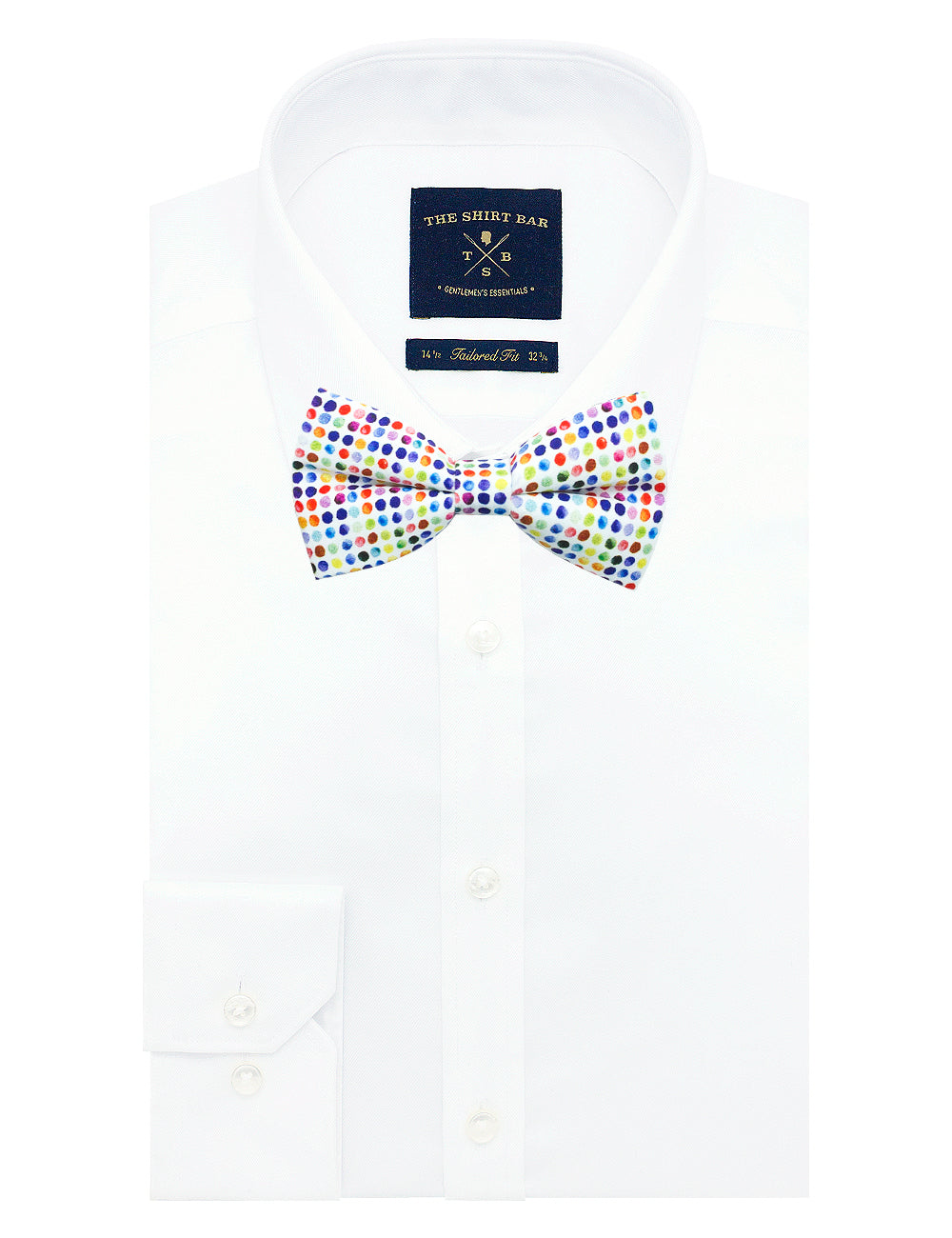 Multi Coloured Polka Dots Print Bowties