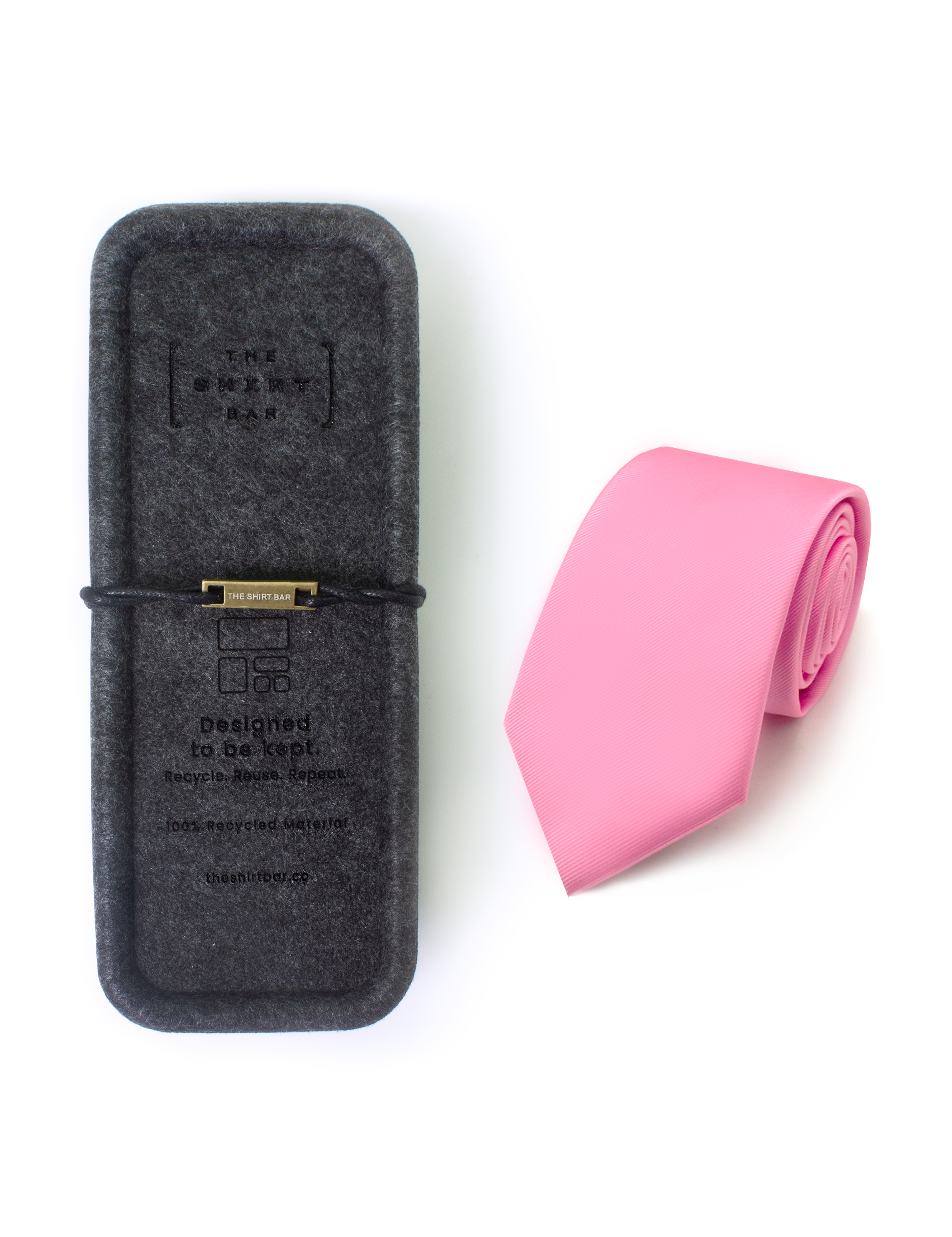 Solid Prism Pink Spill Resist Woven Necktie