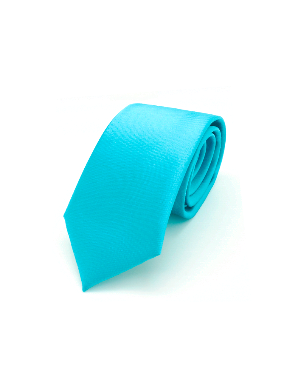 Solid Blue Mist Woven Necktie