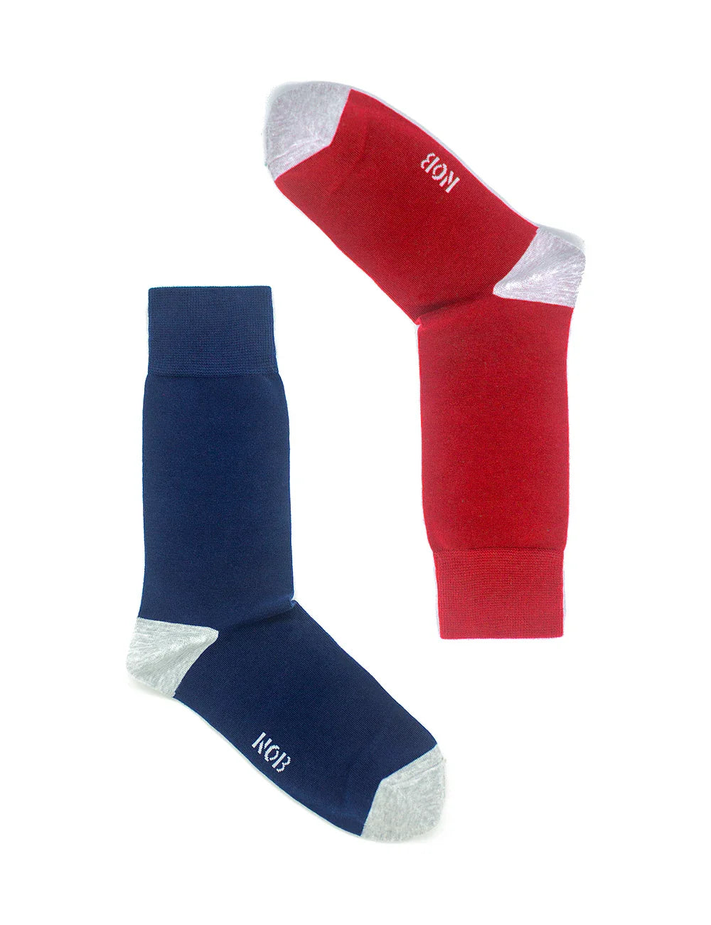 Navy & Red Solo Side Crew Antimicrobial Socks