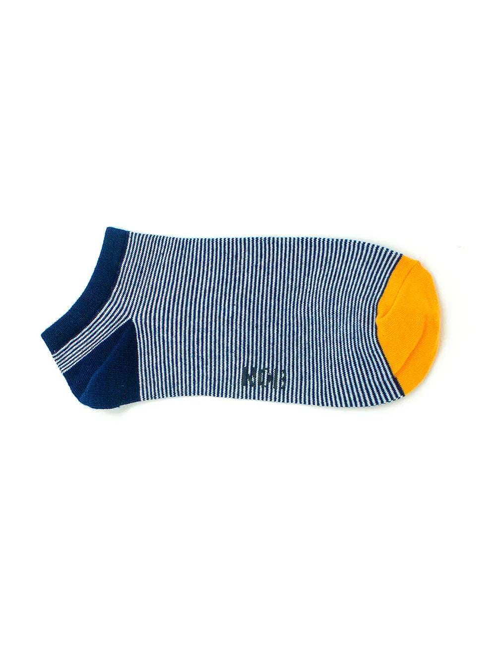 Navy & White Micro Stripes Ankle Antimicrobial Socks