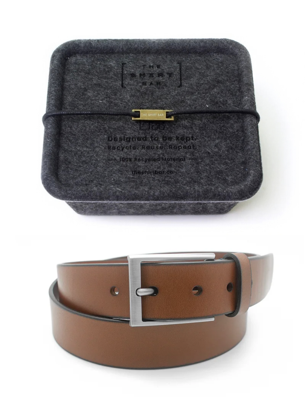 Leather Belt in Tan #Color_Tan