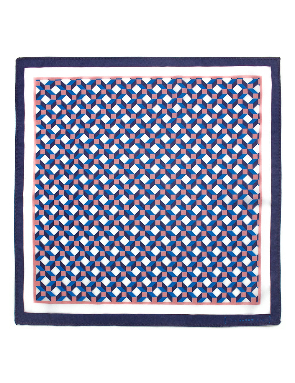 Geometric Print Woven Pocket Square