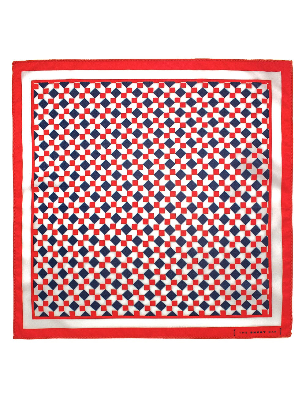 Geometric Print Woven Pocket Square