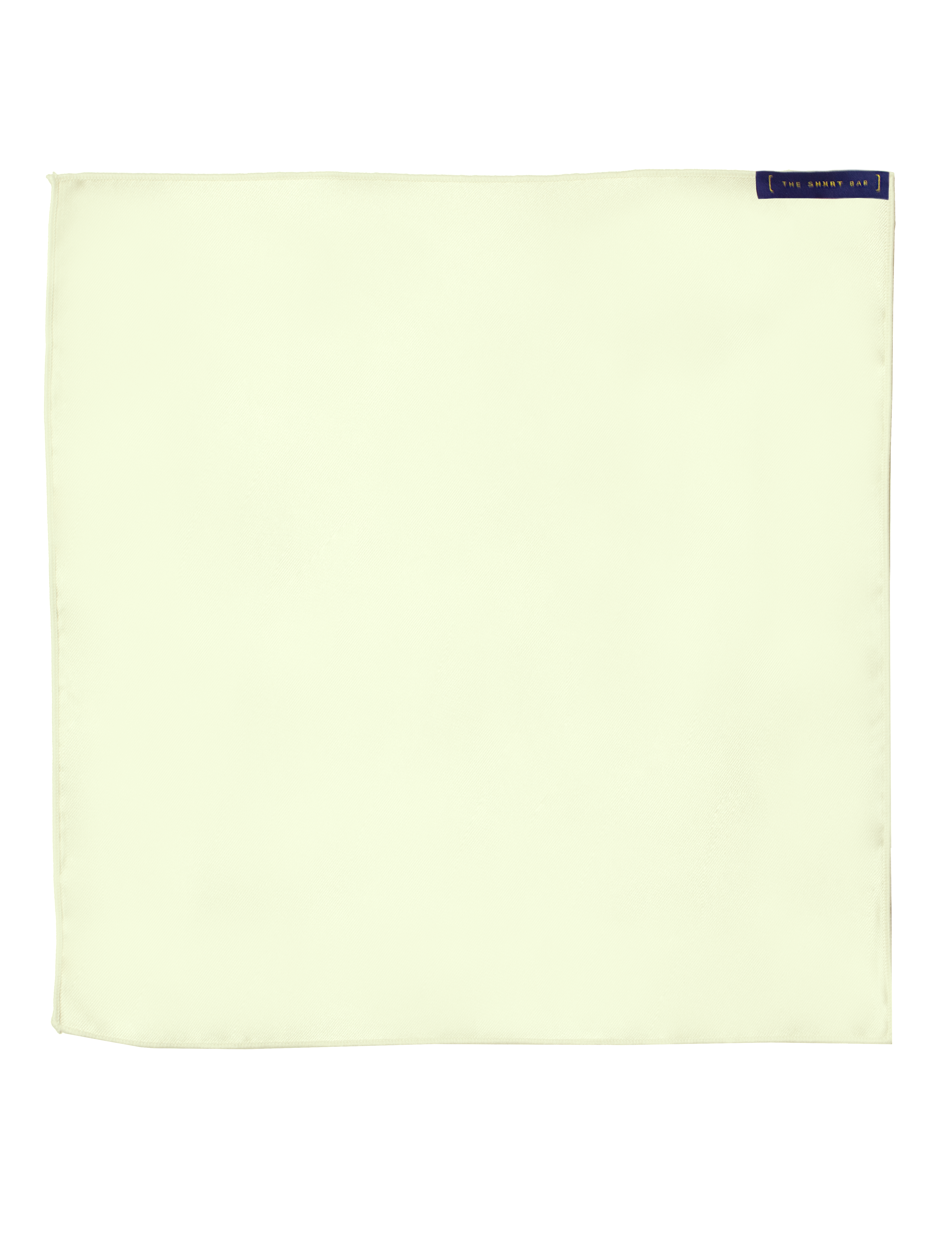 Solid Ivory White Woven Pocket Square