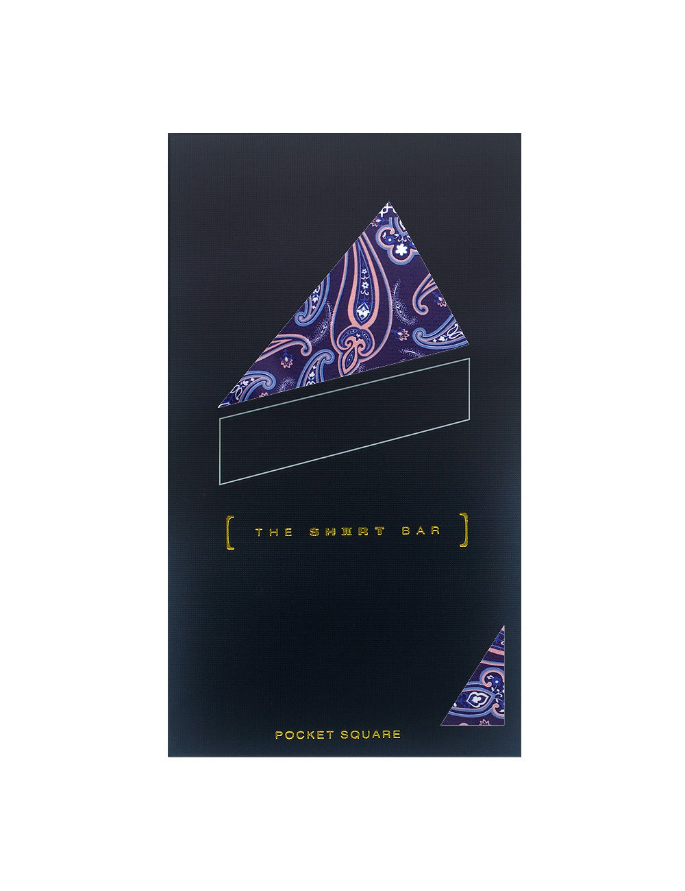 Navy and Pink Print Multi-Design Woven Pocket Square