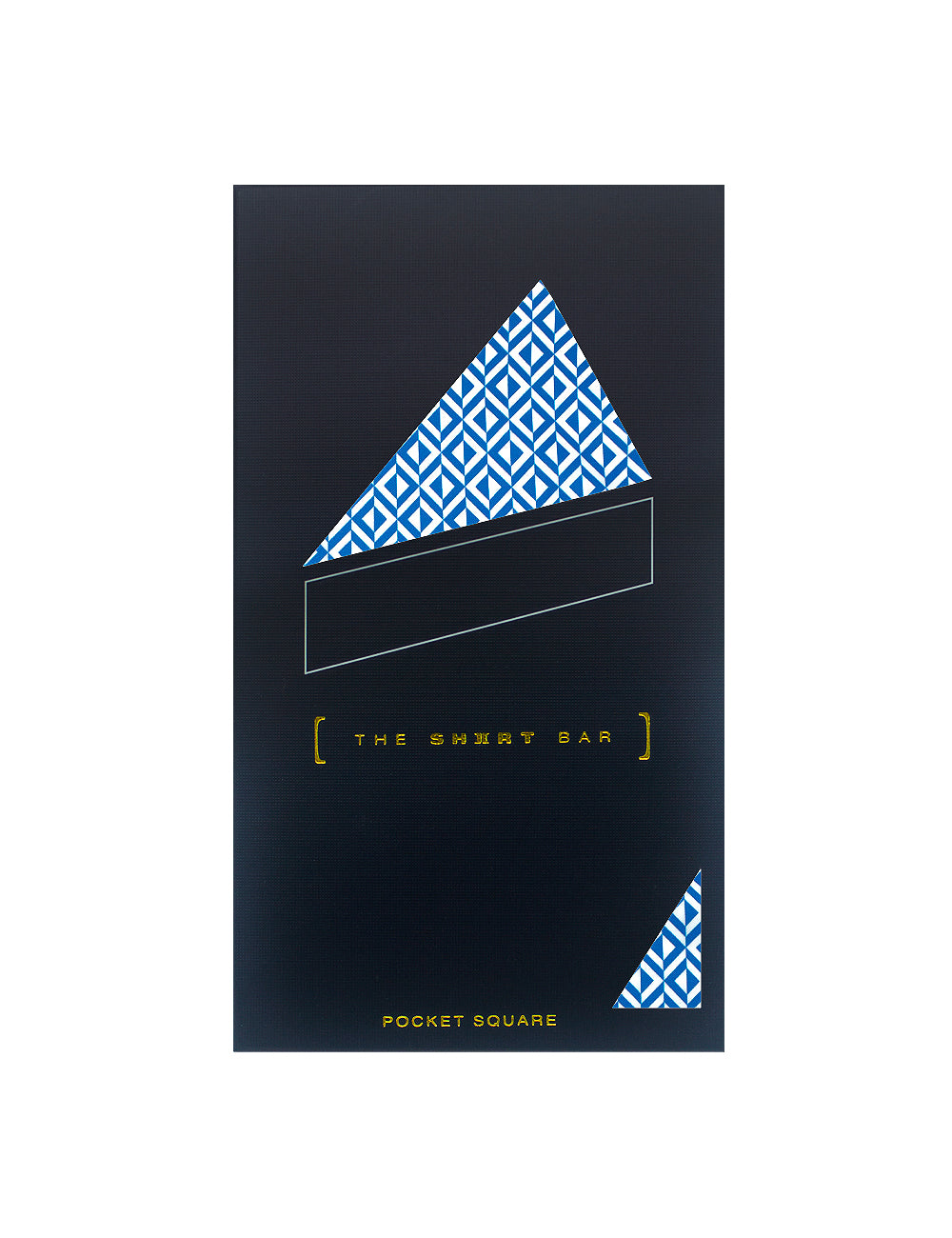 4-in-1 Sky Blue Print Woven Pocket Square