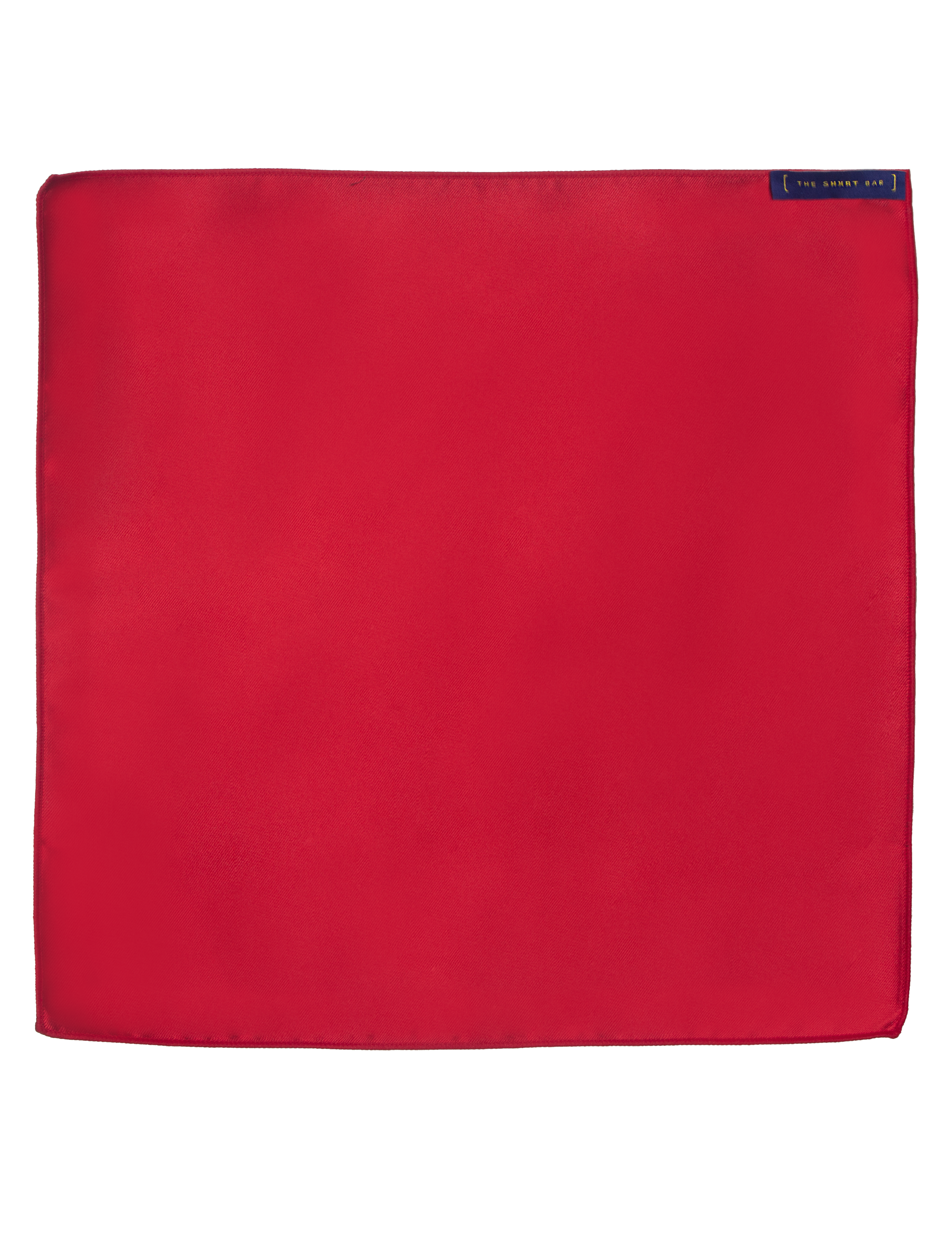 Solid Chilli Red Woven Pocket Square