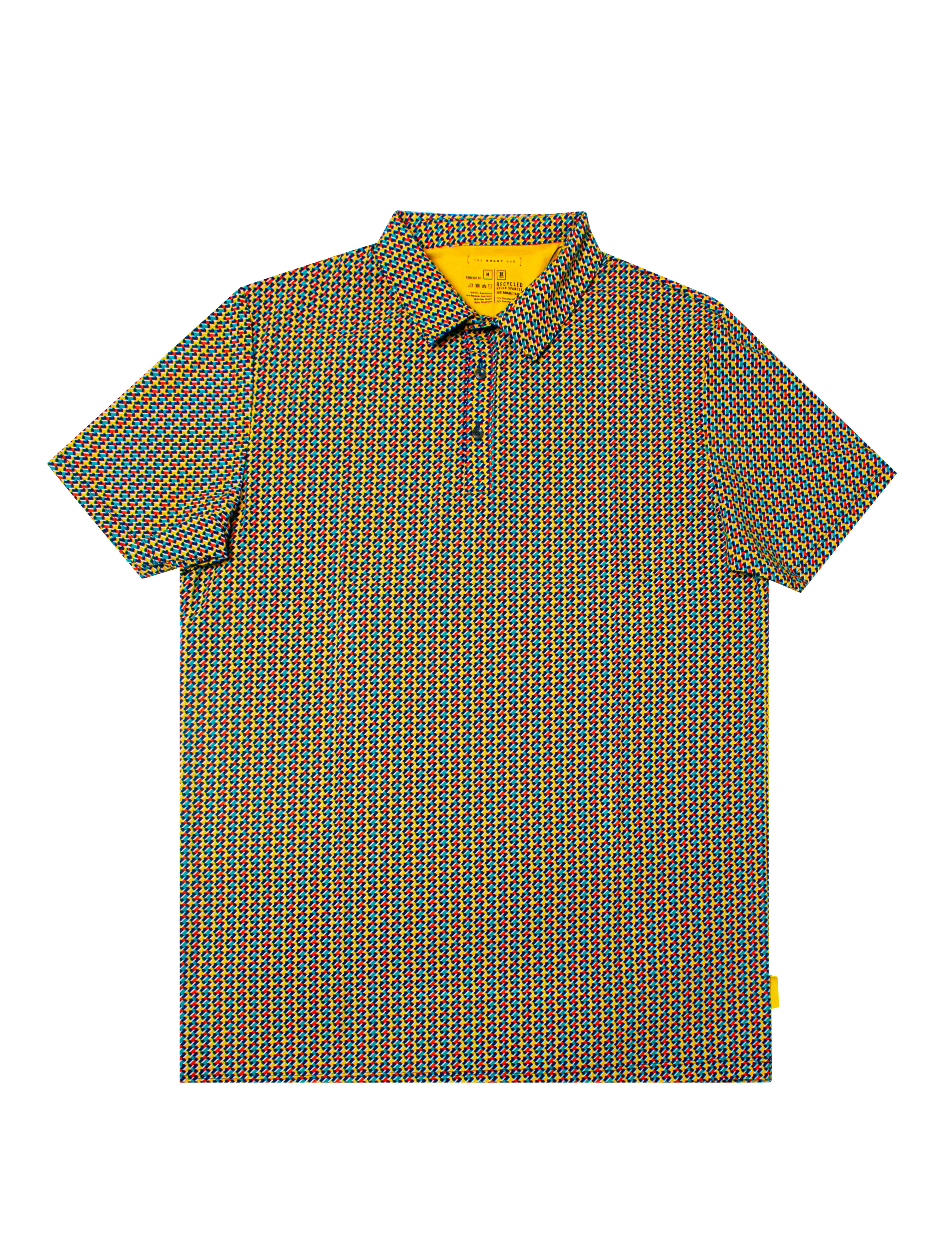 Comfort Fit Print ][ Tech Active Polo T-Shirt