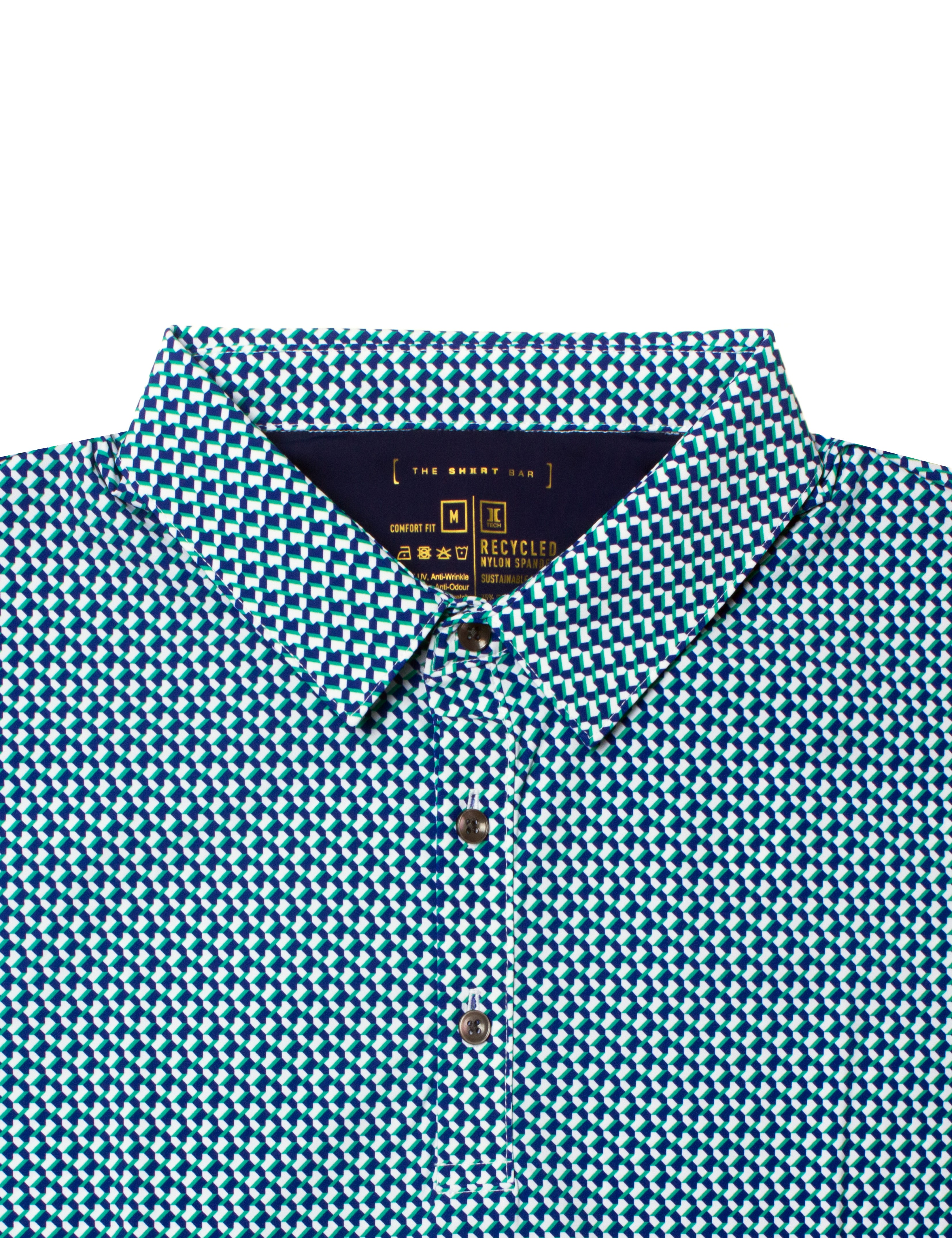 Comfort Fit Print ][ Tech Active Polo T-Shirt