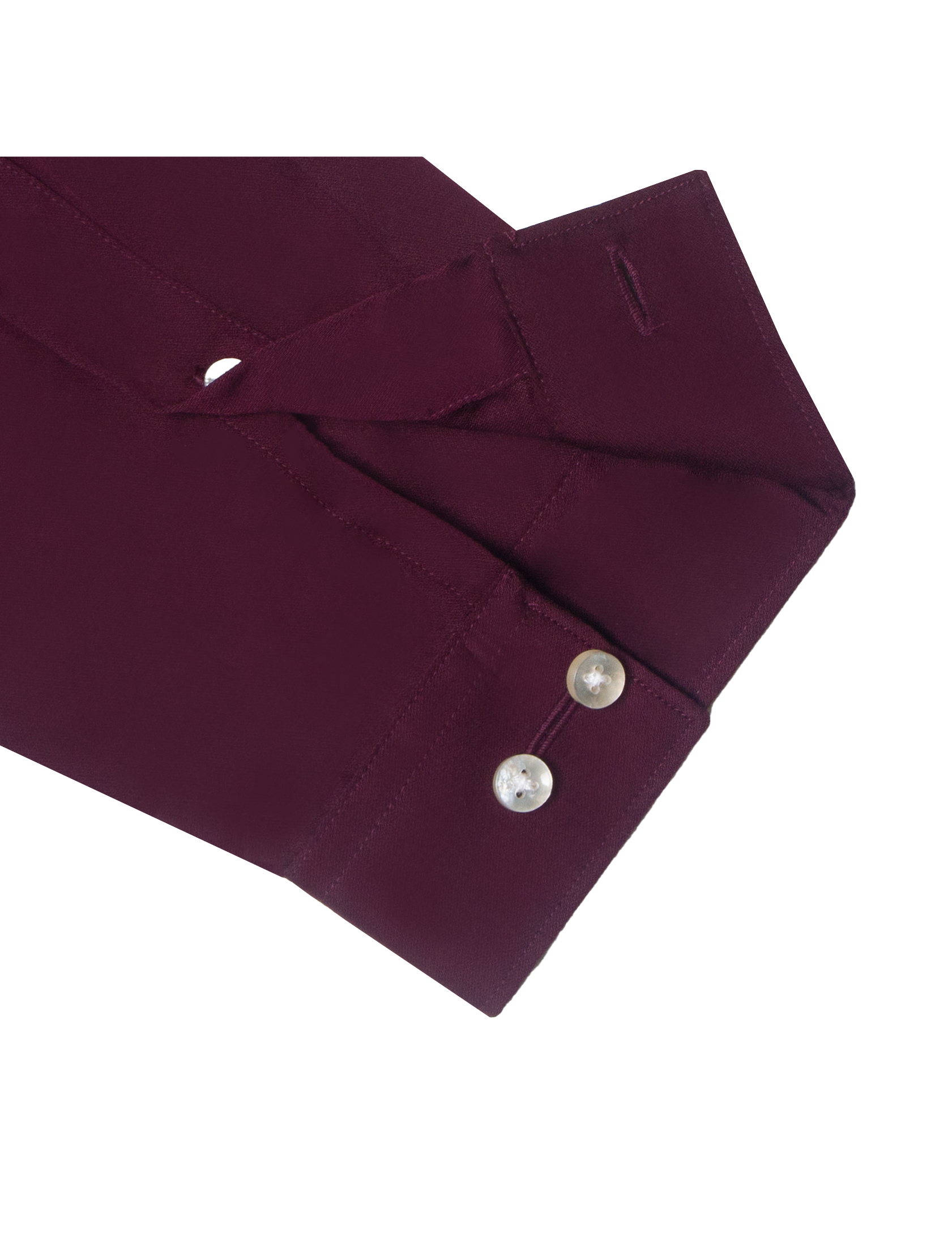 Solid Maroon Eco-ol Bamboo Mandarin Collar Relaxed Fit Shirt — The Shirt Bar