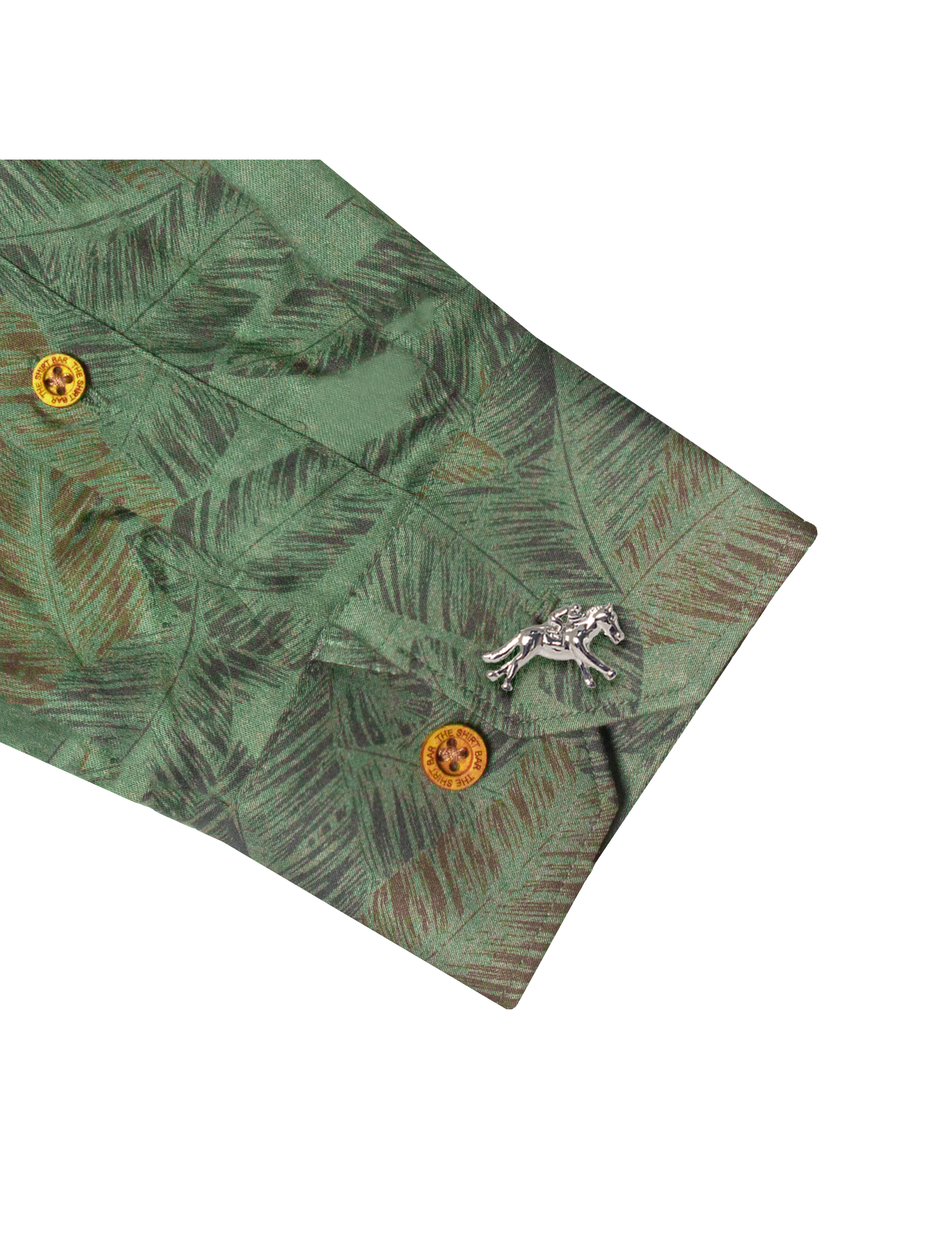 Grey Feather Print Eco-ol Bamboo Relaxed Fit Shirt — The Shirt Bar