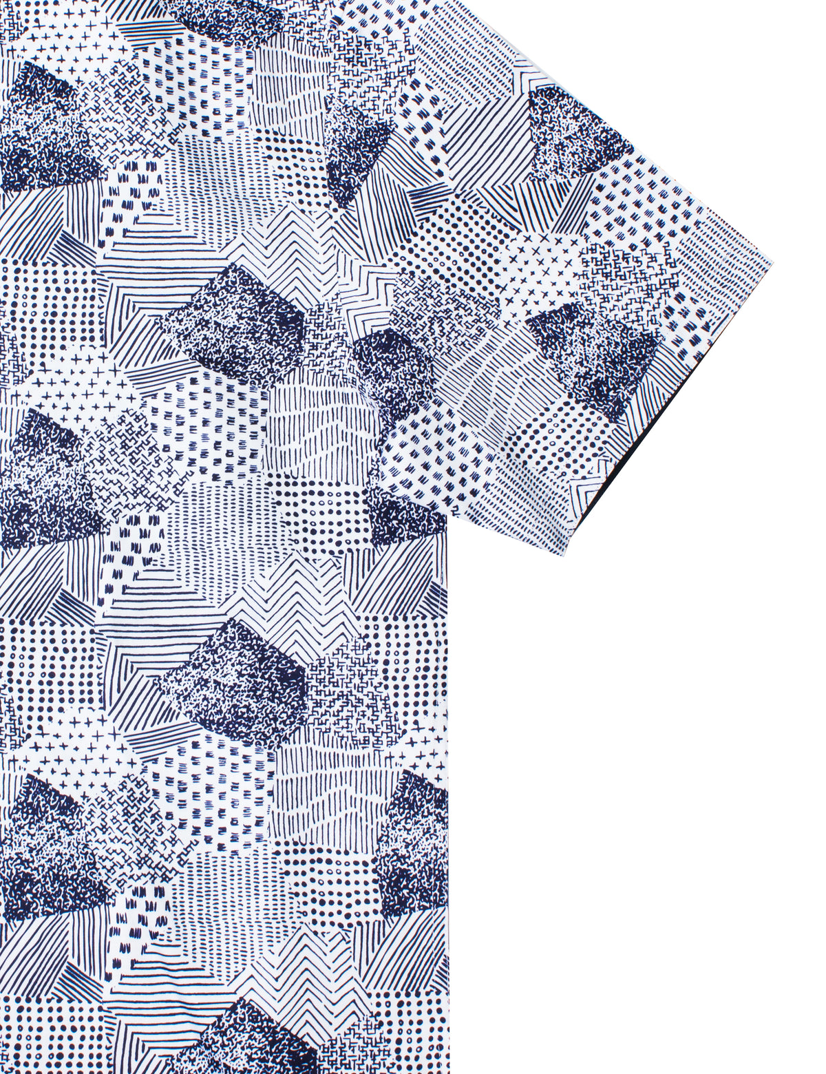 Geometric Print Silky Finish Relaxed Fit Shirt