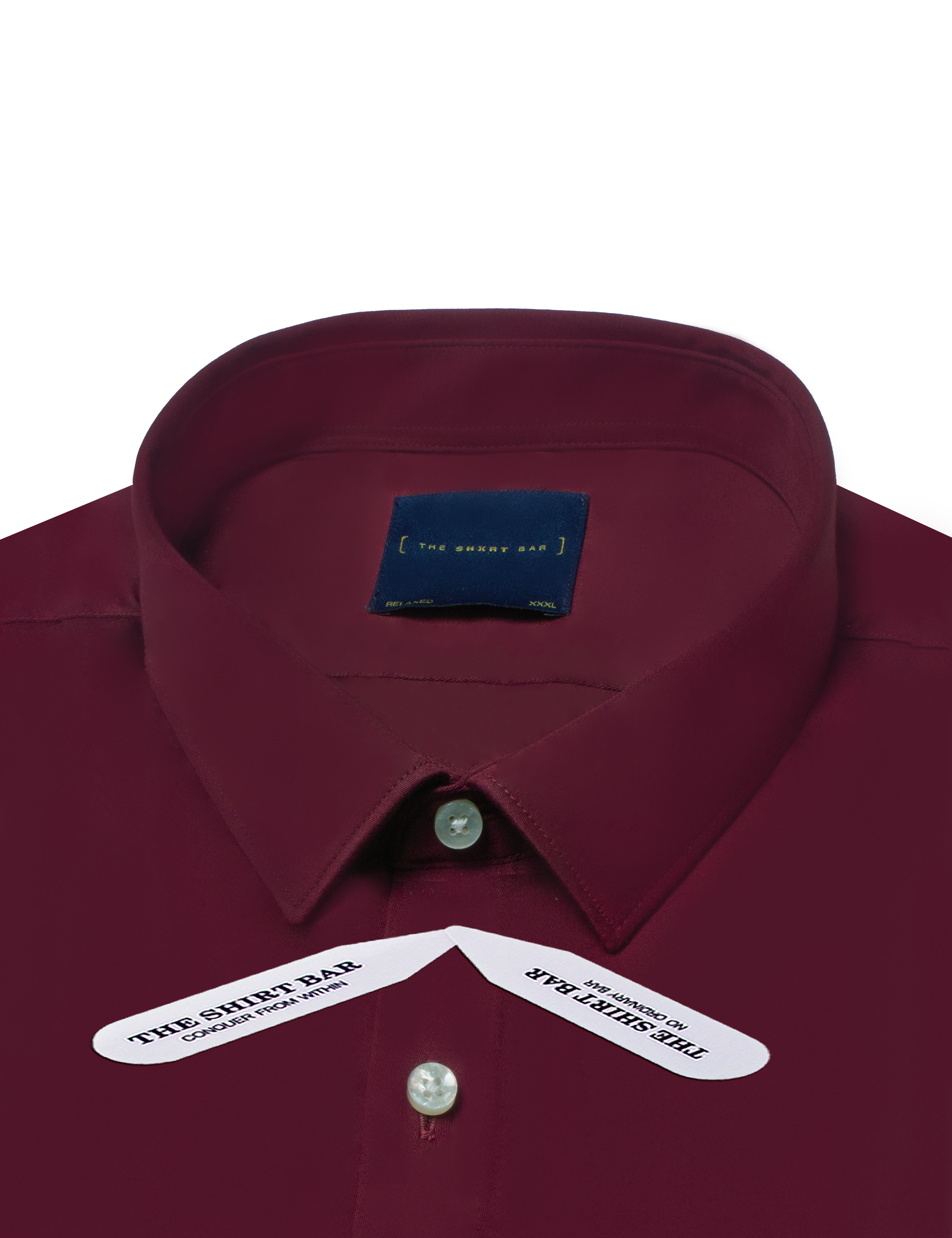 Solid Maroon Eco-ol Bamboo Short Sleeve Relaxed Fit Shirt